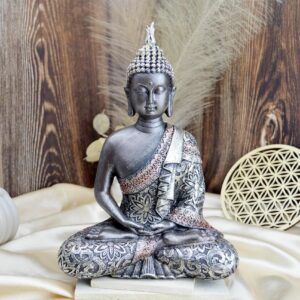 Soška BUDHA - meditujúci 25cm (živica)