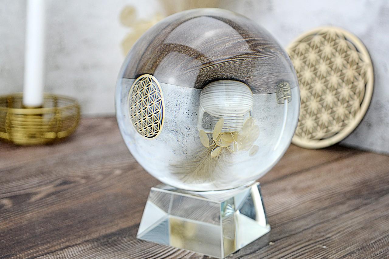 KRYŠTÁLOVÁ guľa + stojan AAA kvalita 14,5 cm 4,5kg