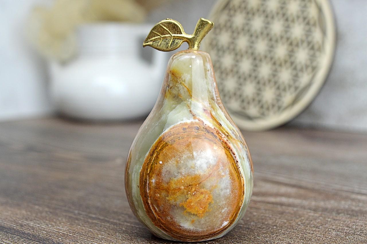 Hruška Zdravia, Plodnosti, Hojnosti a Vitality zo ZLATÉHO ÓNYXU / ARAGONITU #5