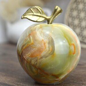 Jabĺčko Prosperity a Šťastia ZLATÝ ÓNYX / ARAGONIT stredné #2