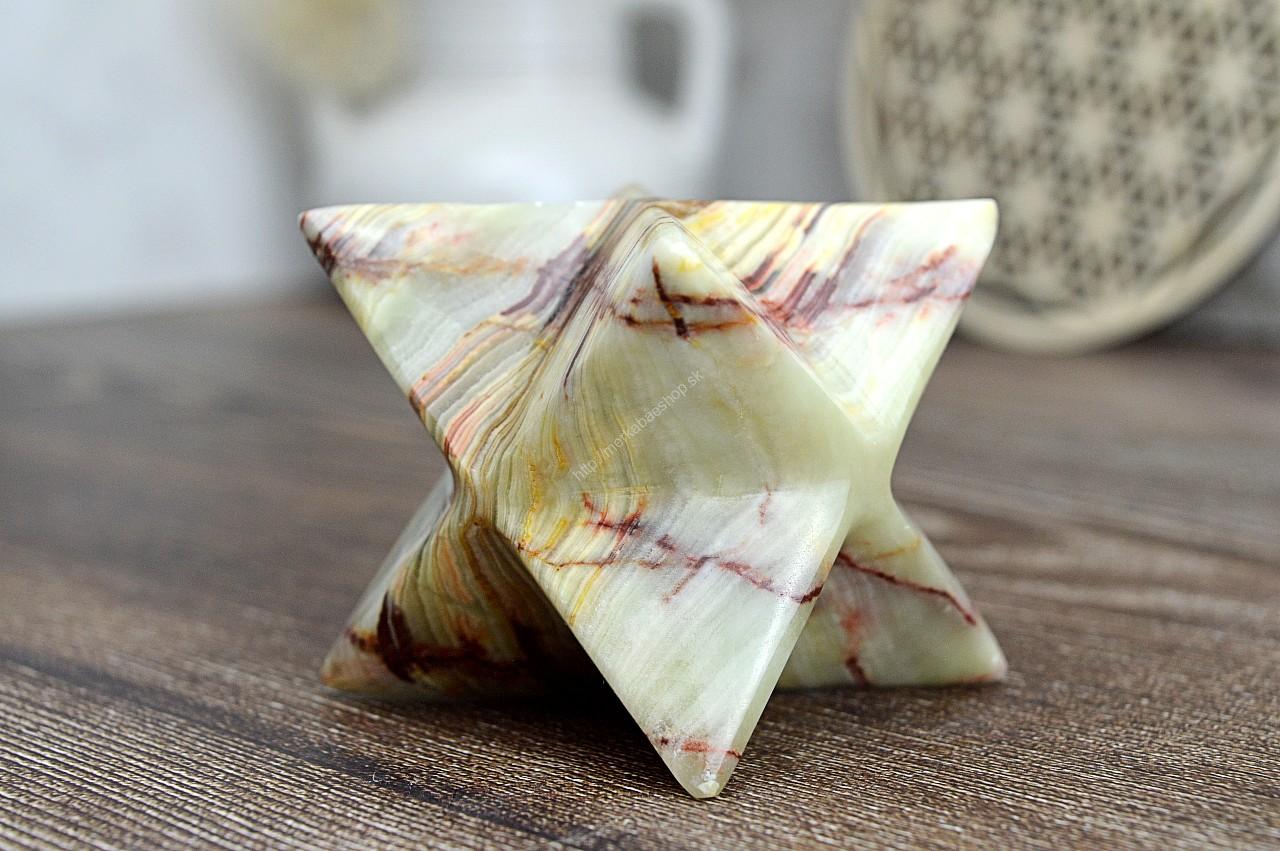 MERKABA z ÓNYXU/ARAGONITU #1 - 9cm – Obrázok 2