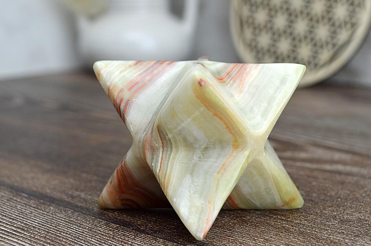 MERKABA z ÓNYXU/ARAGONITU #3 - 9cm – Obrázok 2