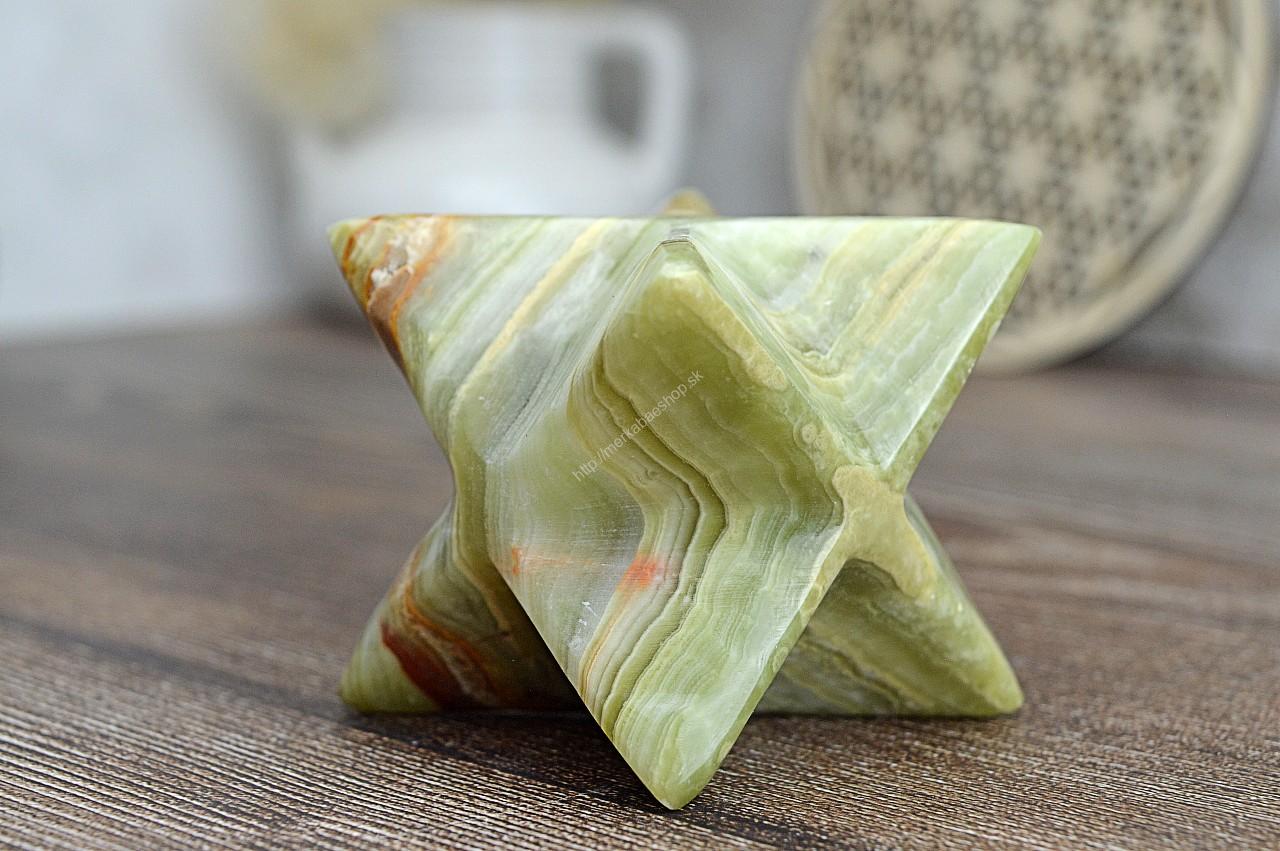 MERKABA z ÓNYXU/ARAGONITU #4 - 9cm – Obrázok 2