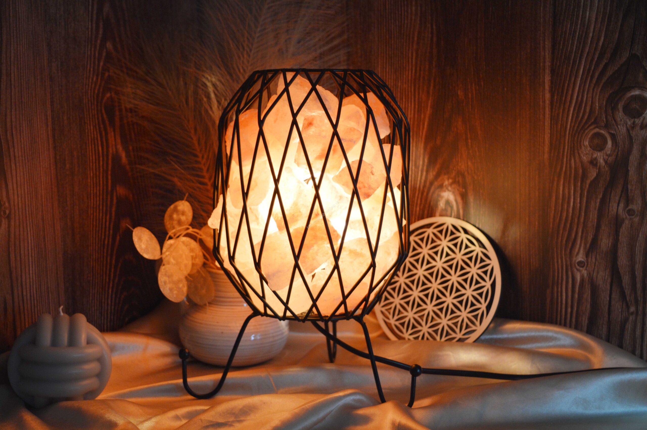 EL. Industriálna Lampa s Ružovou HIMALÁJSKOU SOĽOU #2