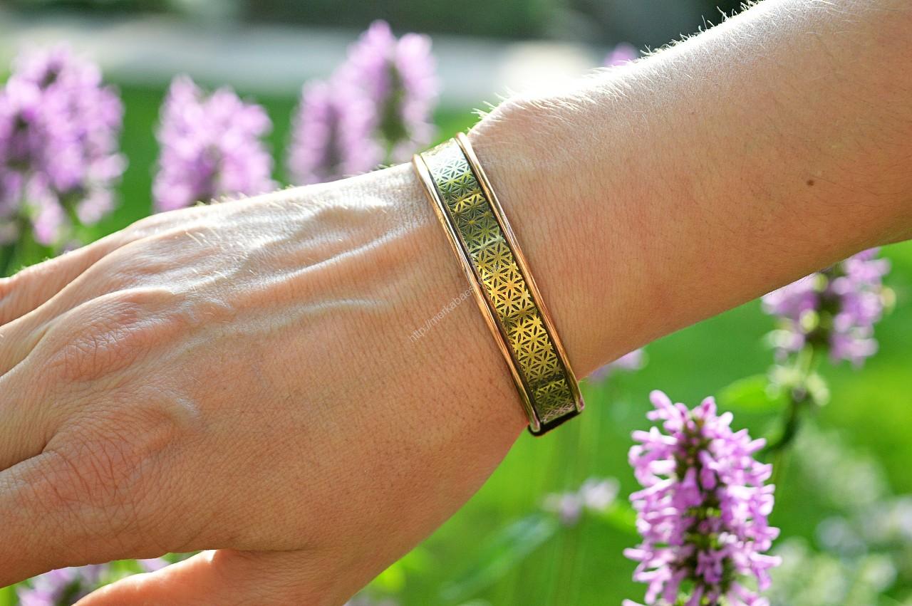 Magnetický medený náramok kvet života #2 – Obrázok 4