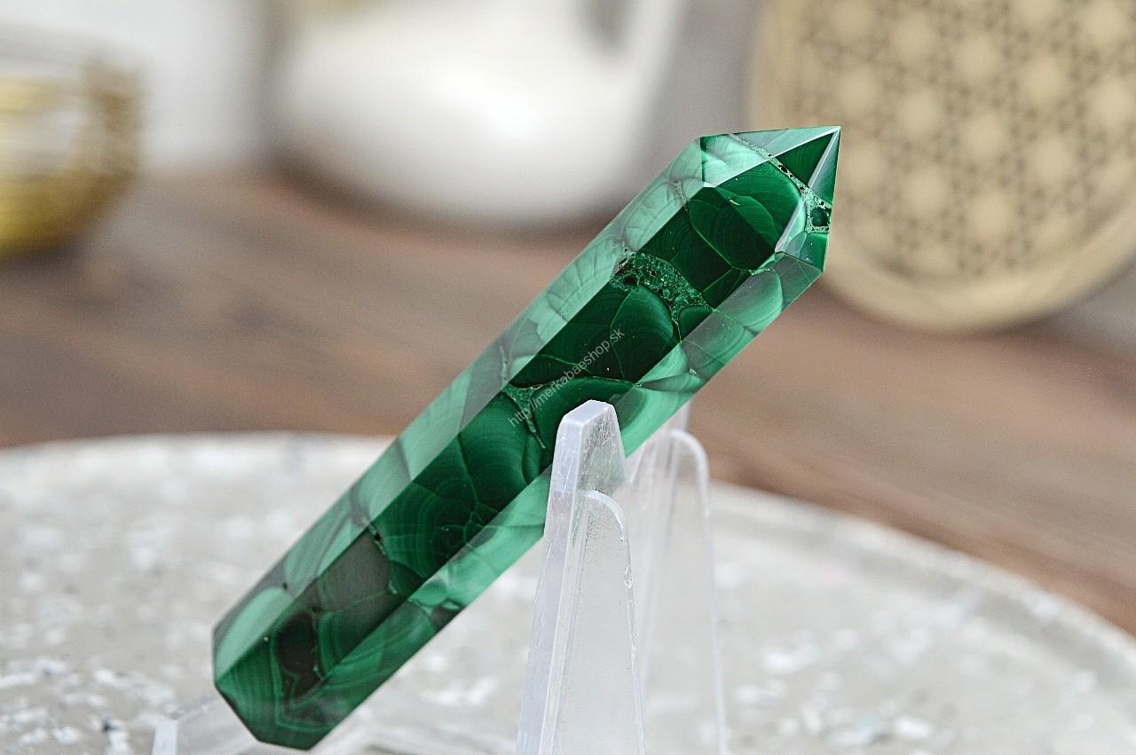 Obelisk MALACHIT #1 - Pohlcuje negatívne Energie a Jedy, Čistí Čakry, Otvára srdce, Ochrana, Premena – Obrázok 2