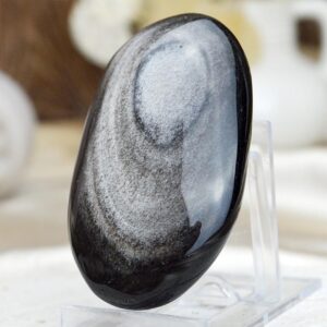Obsidián Strieborný #5- kameň Manifestácie a Ochrany AAA kvalita
