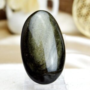 OBSIDIÁN ZLATÝ #2- kameň Osobnej Moci, Manifestácie a Ochrany AAA kvalita