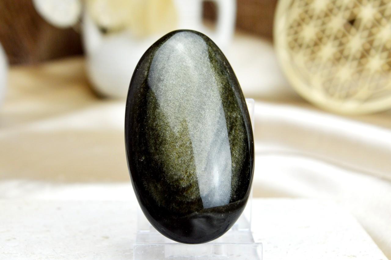 OBSIDIÁN ZLATÝ #2- kameň Osobnej Moci, Manifestácie a Ochrany AAA kvalita