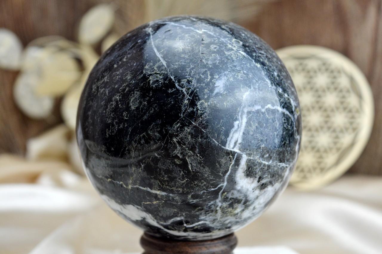 Guľa Ochrany, Rozpustenia Blokád a Harmonizácie z ÓNYXU ČIERNEHO 10cm, 1,32kg #1
