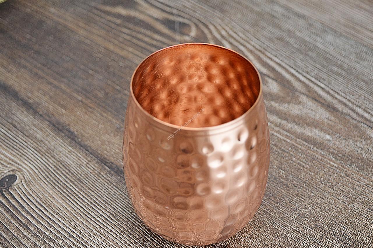 Medený tepaný pohár 350ml – Obrázok 2