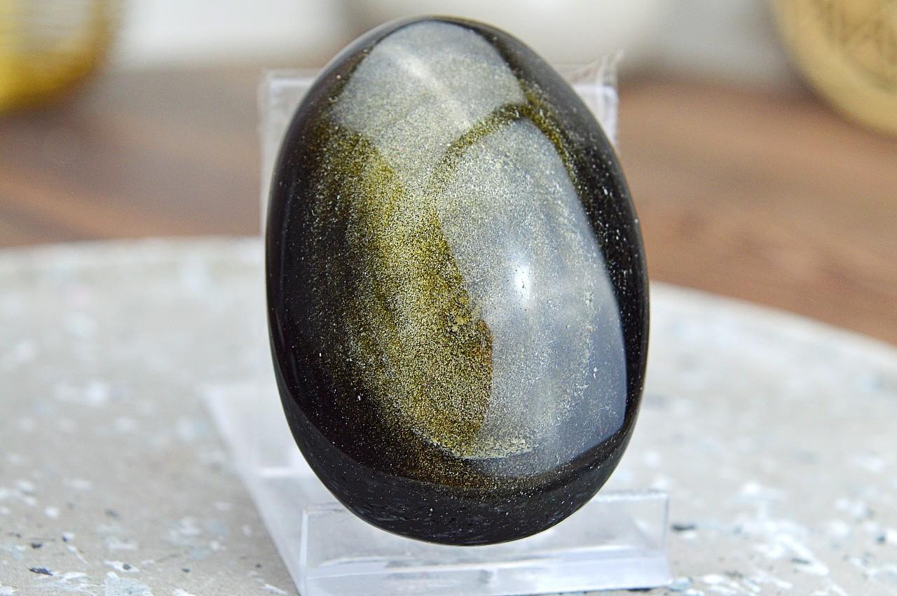 OBSIDIÁN ZLATÝ #3- kameň Osobnej Moci, Manifestácie a Ochrany AAA kvalita