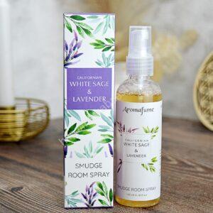 AURA Sprej BIELA ŠALVIA a LEVANDUĽA 100ml- Očista, Ochrana, Navýšenie Vibrácií, Relaxácia, Upokojenie