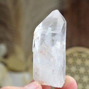 Surový KRIŠTÁĽOVÝ špic/ hrot #6- Svetlo na Zemi, Majster liečiteľ, Manifestovanie, Sila, Energia