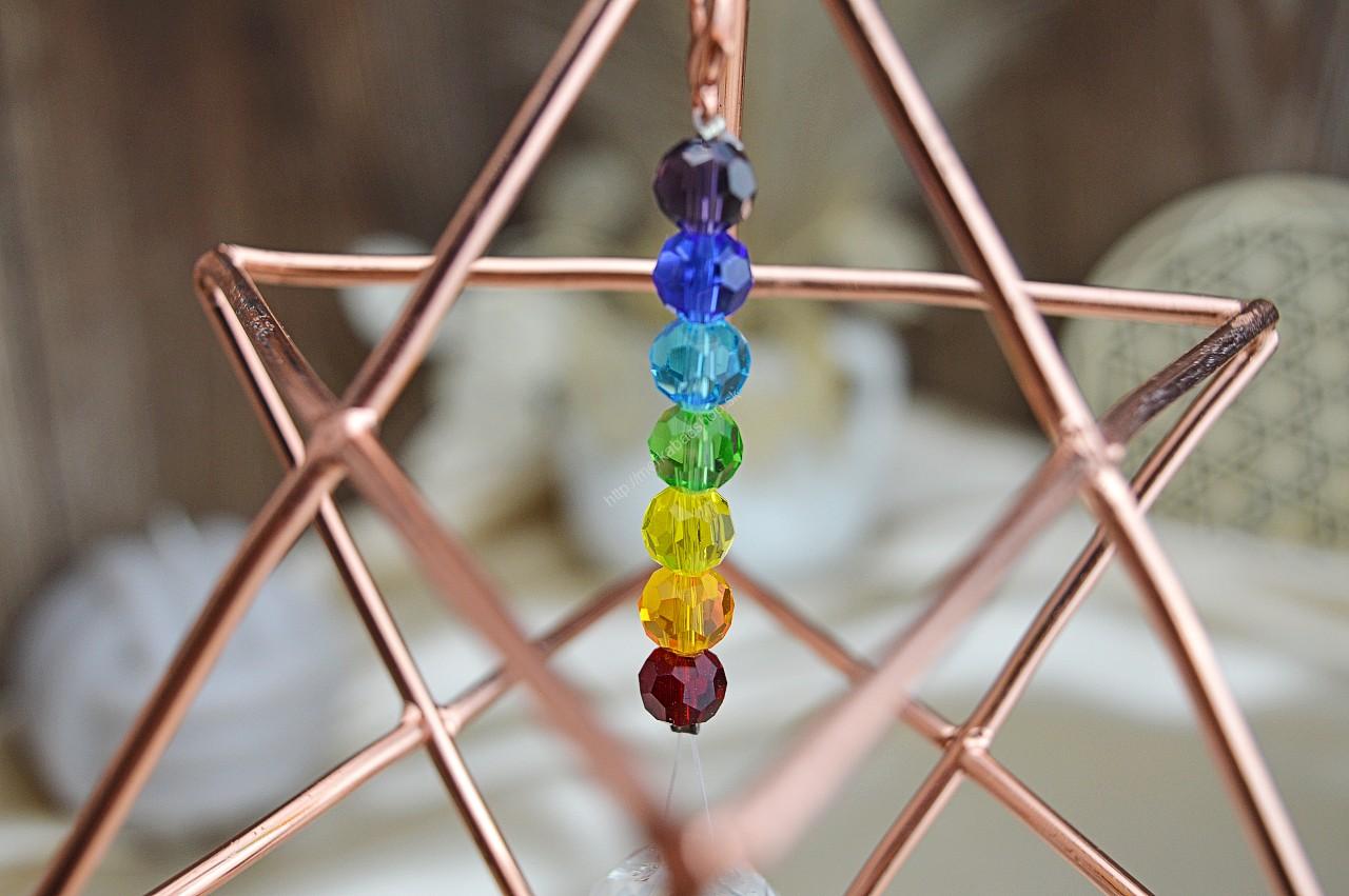 závesná Medená čakrová MERKABA – Obrázok 2