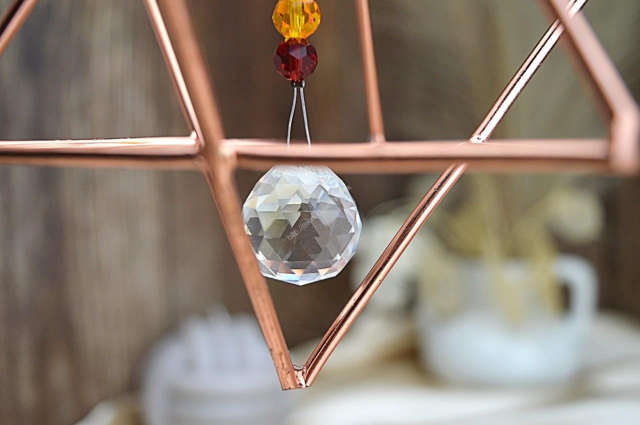 závesná Medená čakrová MERKABA – Obrázok 3