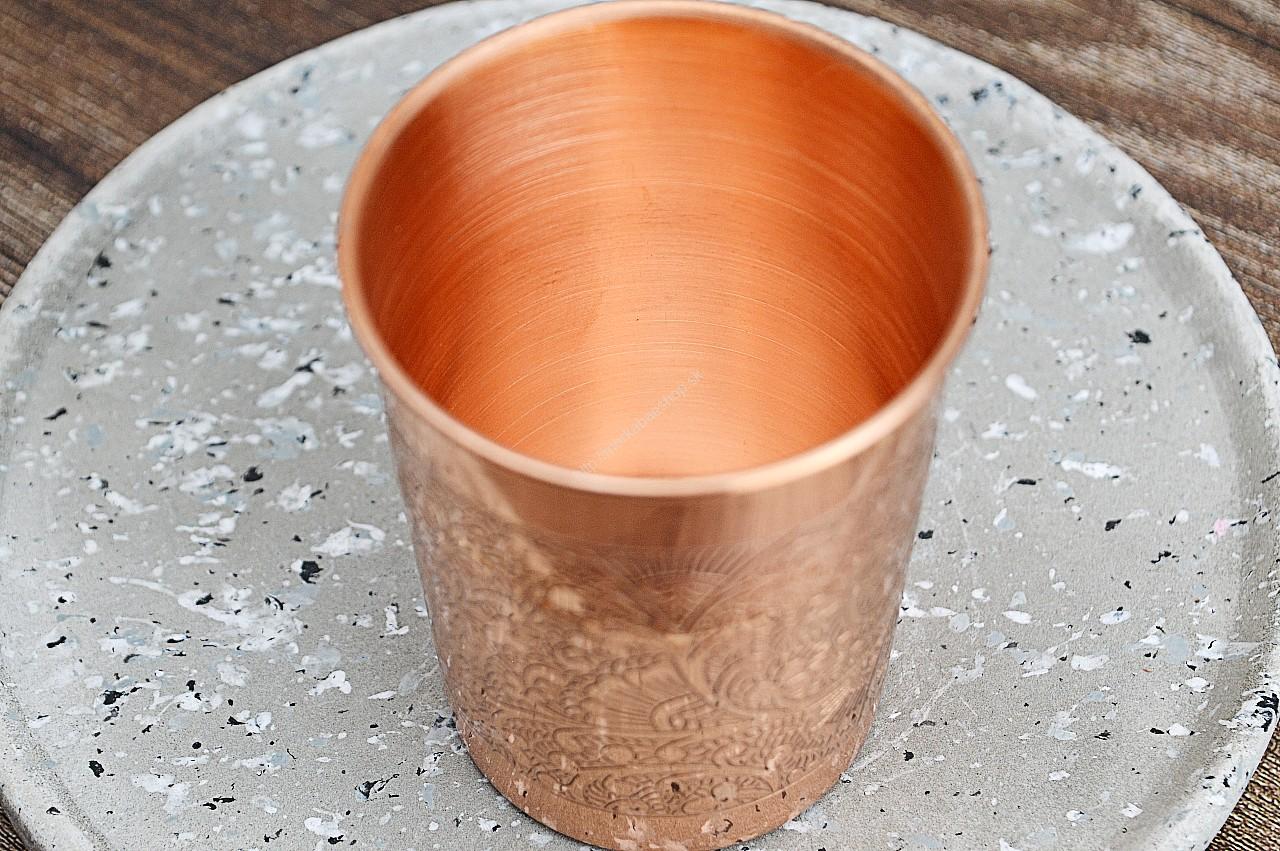 Medený gravírovaný pohár 250ml