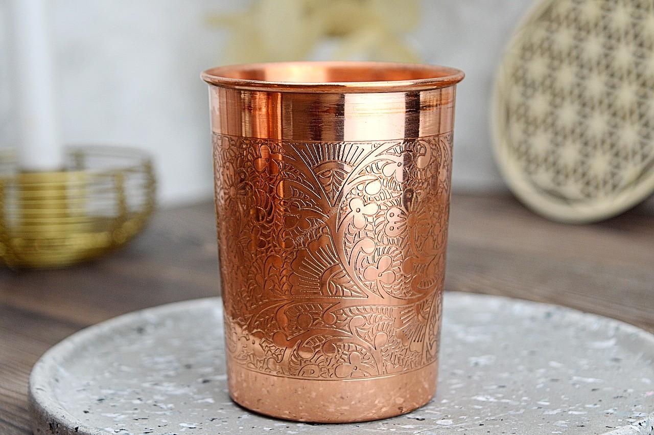 Medený gravírovaný pohár 250ml