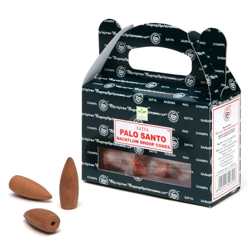 Vonné kužele Tečúci dym/ backflow SATYA - PALO SANTO 24ks