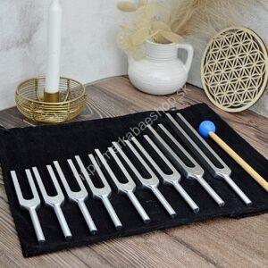 Terapeutická sada Ladičiek SOLFEGGIO - 9 frekvencii + gong a obal