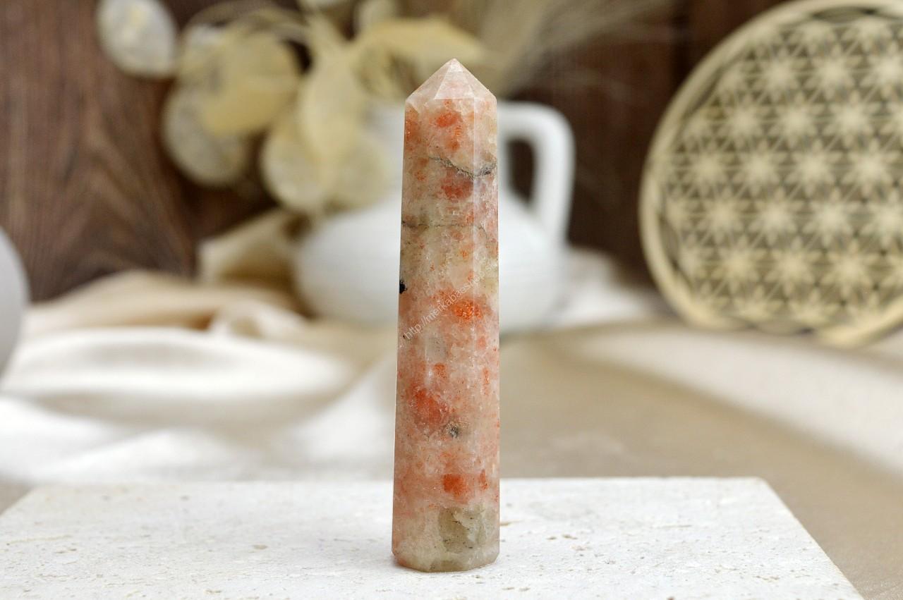 Generátor/Obelisk SLNEČNÝ KAMEŇ #1– Hojnosť, Radosť, Vitalita, Energia, Kreativita, zaháňa Depresie