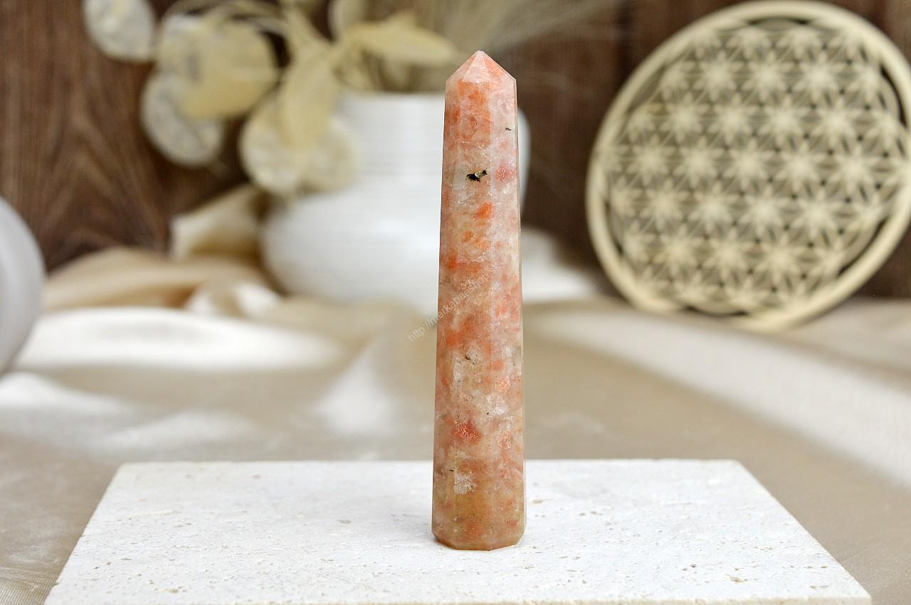 Generátor/Obelisk SLNEČNÝ KAMEŇ #3– Hojnosť, Radosť, Vitalita, Energia, Kreativita, zaháňa Depresie