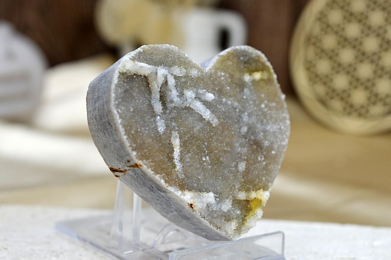 SRDCE Drúza KALCIT #2 Zosilnenie Energie, Radosť, Sexualita, Kreativita, Energia, Liečenie vzťahov