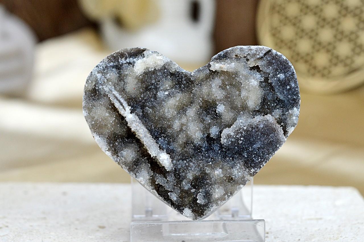 SRDCE Drúza KALCIT #3 Zosilnenie Energie, Radosť, Sexualita, Kreativita, Energia, Liečenie vzťahov – Obrázok 2