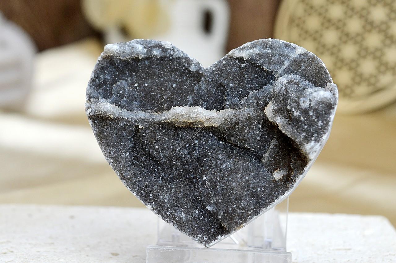 SRDCE Drúza KALCIT #4 Zosilnenie Energie, Radosť, Sexualita, Kreativita, Energia, Liečenie vzťahov – Obrázok 2