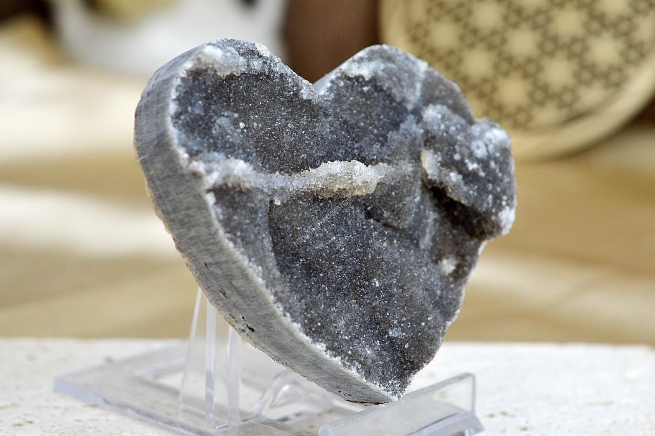 SRDCE Drúza KALCIT #4 Zosilnenie Energie, Radosť, Sexualita, Kreativita, Energia, Liečenie vzťahov