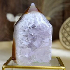 Obelisk/ Generátor ACHÁT drúza #2 - Duchovný rast, Emocionálna úľava, Odvaha, Harmónia