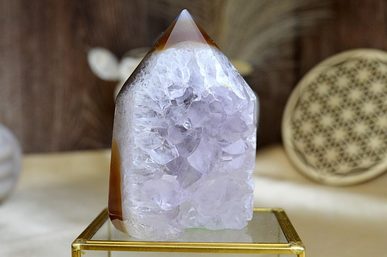 Obelisk/ Generátor ACHÁT drúza #2 - Duchovný rast, Emocionálna úľava, Odvaha, Harmónia