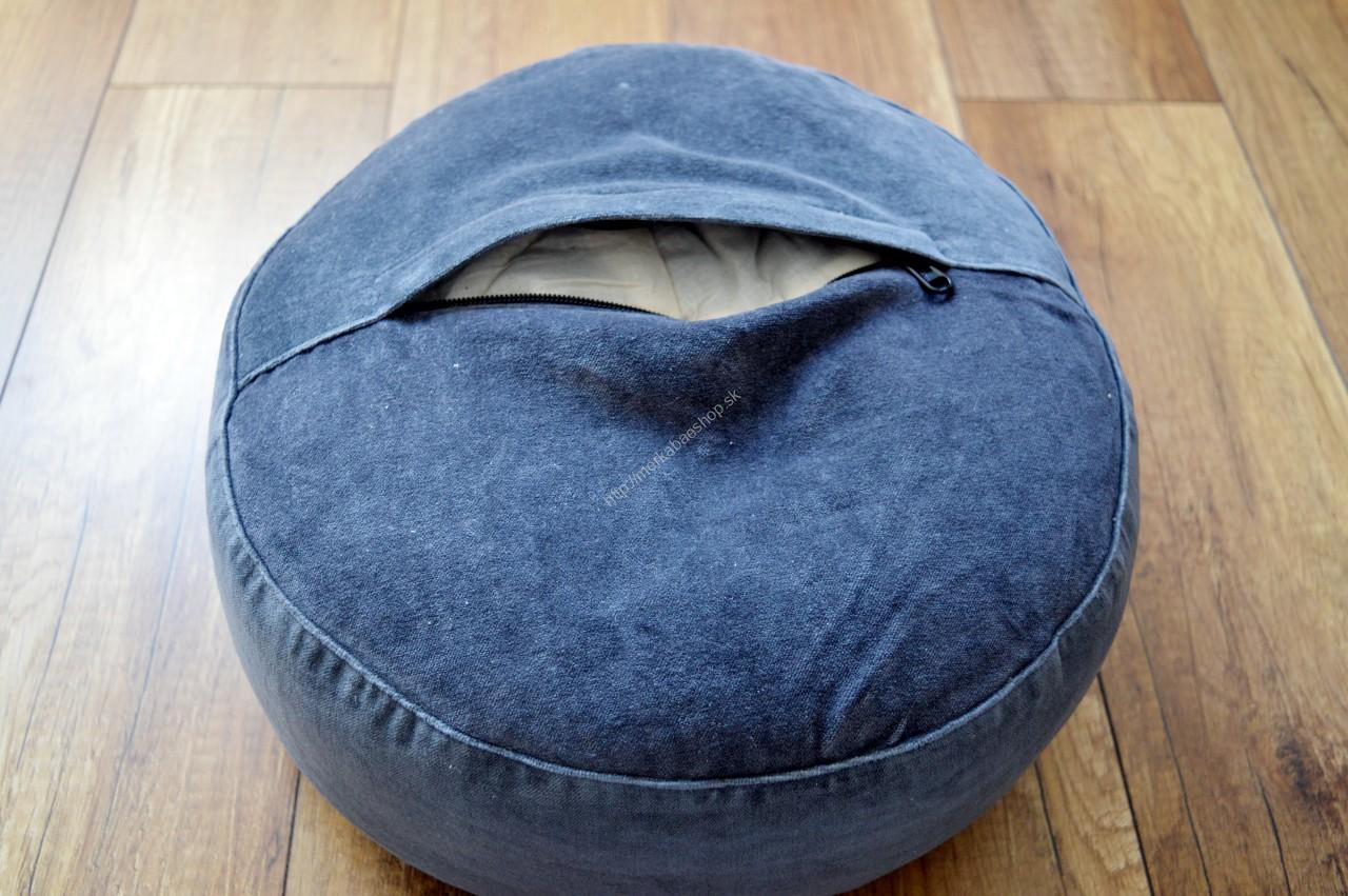 Meditačný vankúš Kvet života Antracitovy – Obrázok 3