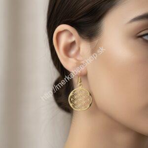 Náušnice Kvet Života - Zlaté