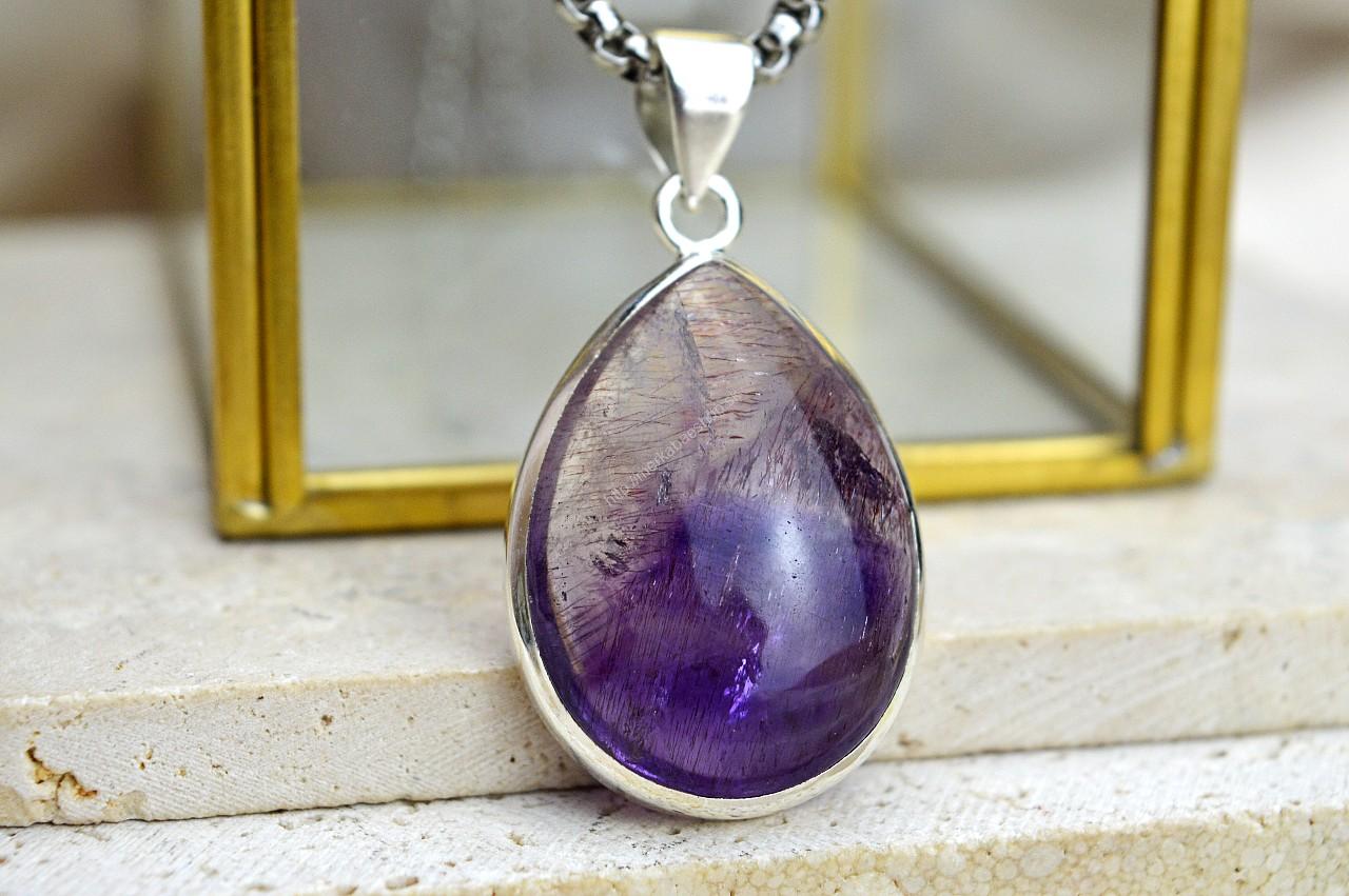 Strieborný prívesok SUPER 7 #1 Vyváženie čakier, Intuícia, Duchovno, Jasná myseľ, Oslobodenie