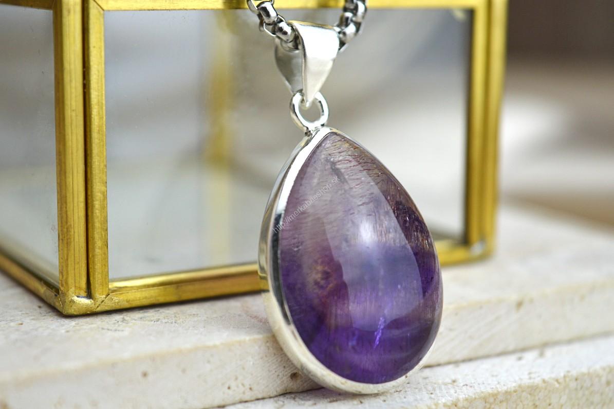 Strieborný prívesok SUPER 7 #1 Vyváženie čakier, Intuícia, Duchovno, Jasná myseľ, Oslobodenie – Obrázok 3