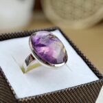 Strieborný Prsteň AMETRÍN #2 fazetovaný – Jednota, Duchovná ochrana, Harmónia