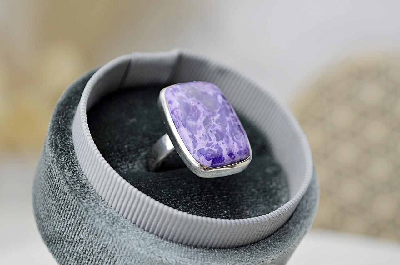 Prsteň ČAROIT #1 Ag925/1000 – Intuícia, Ochrana, Vysoko spirituálna energia, Nadstavenie Hraníc – Obrázok 3