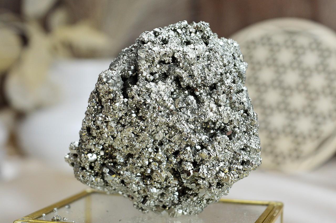 PYRITOVÁ drúza #5 Hojnosť, Šťastie, Ochrana, Manifestácia