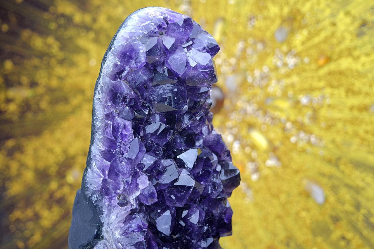 AMETYSTOVÁ drúza na kovovom podstavci #3-2,82kg- Božskosť, Intuícia, Rovnováha, pokojný Spánok AAA Kvalita – Obrázok 6