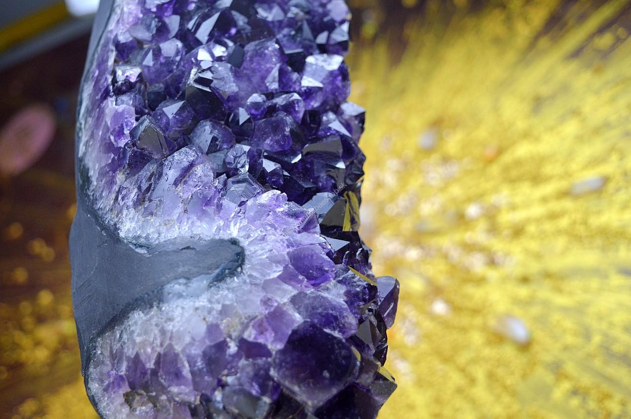 AMETYSTOVÁ drúza na kovovom podstavci #3-2,82kg- Božskosť, Intuícia, Rovnováha, pokojný Spánok AAA Kvalita – Obrázok 5