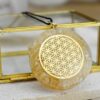 Orgonitový energetický OCHRANNÝ Amulet s CITRÍNOM (Ochrana, Hojnosť, Šťastie, Energia)