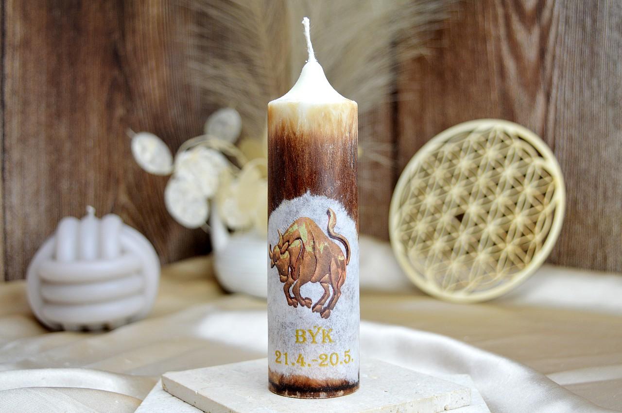 Sviečka Astrologického znamenia BÝK