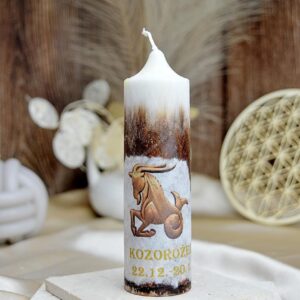 Sviečka Astrologického znamenia KOZOROŽEC
