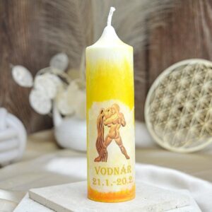 Sviečka Astrologického znamenia VODNÁR