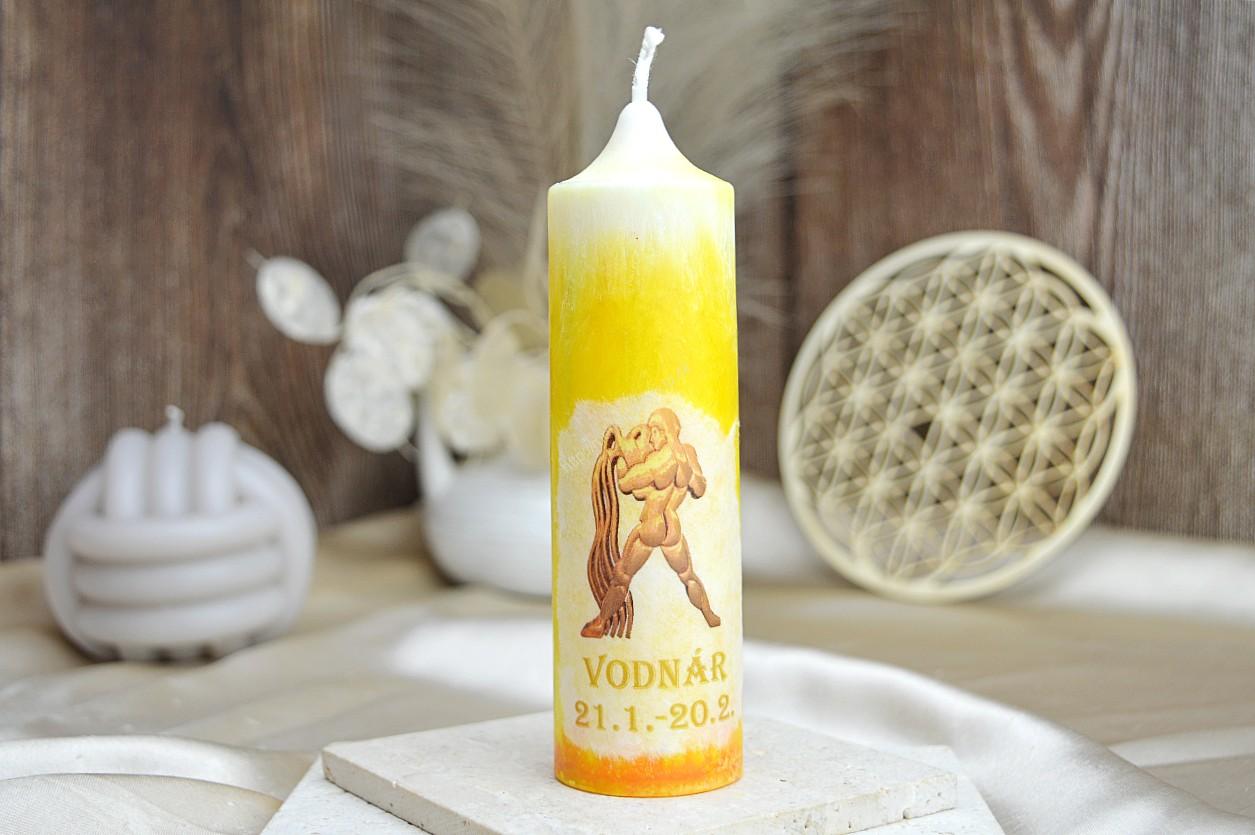 Sviečka Astrologického znamenia VODNÁR