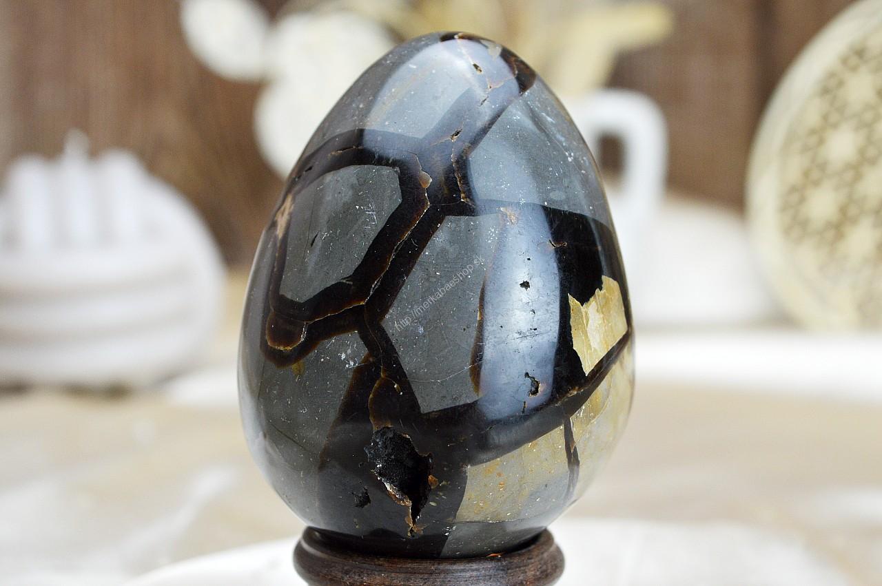 Geóda dračie vajce SEPTÁRIA #14 Odvaha, Sebaistota, Hojnosť, Ochrana, Premena, Uzemnenie, Solar plexus – Obrázok 3