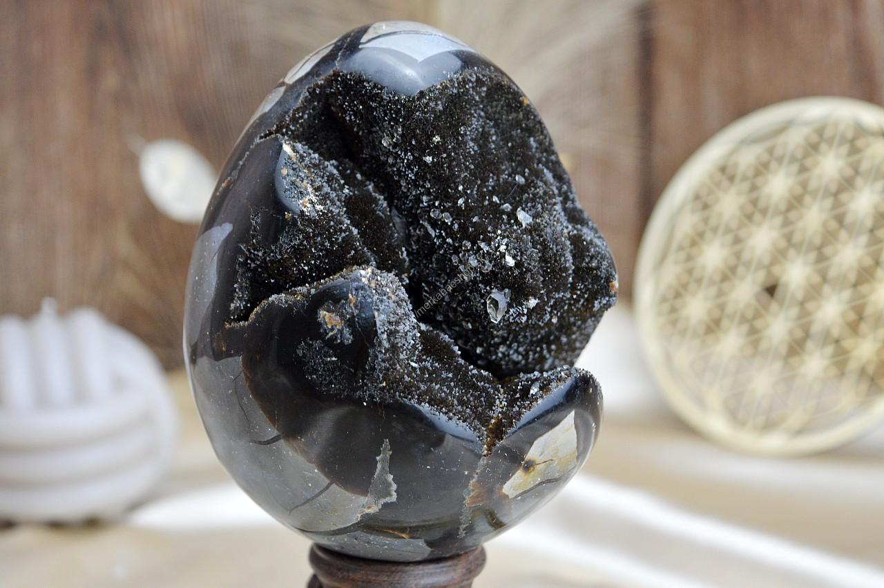 Geóda dračie vajce SEPTÁRIA #2 -1,52kg-Odvaha, Sebaistota, Hojnosť, Ochrana, Premena, Uzemnenie, Solar plexus