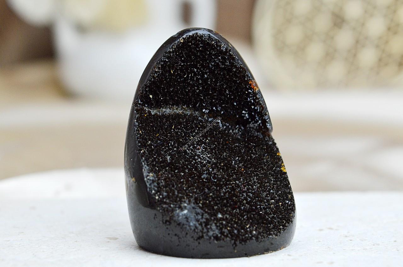 Geóda dračie vajce SEPTÁRIA #22 Odvaha, Sebaistota, Hojnosť, Ochrana, Premena, Uzemnenie, Solar plexus