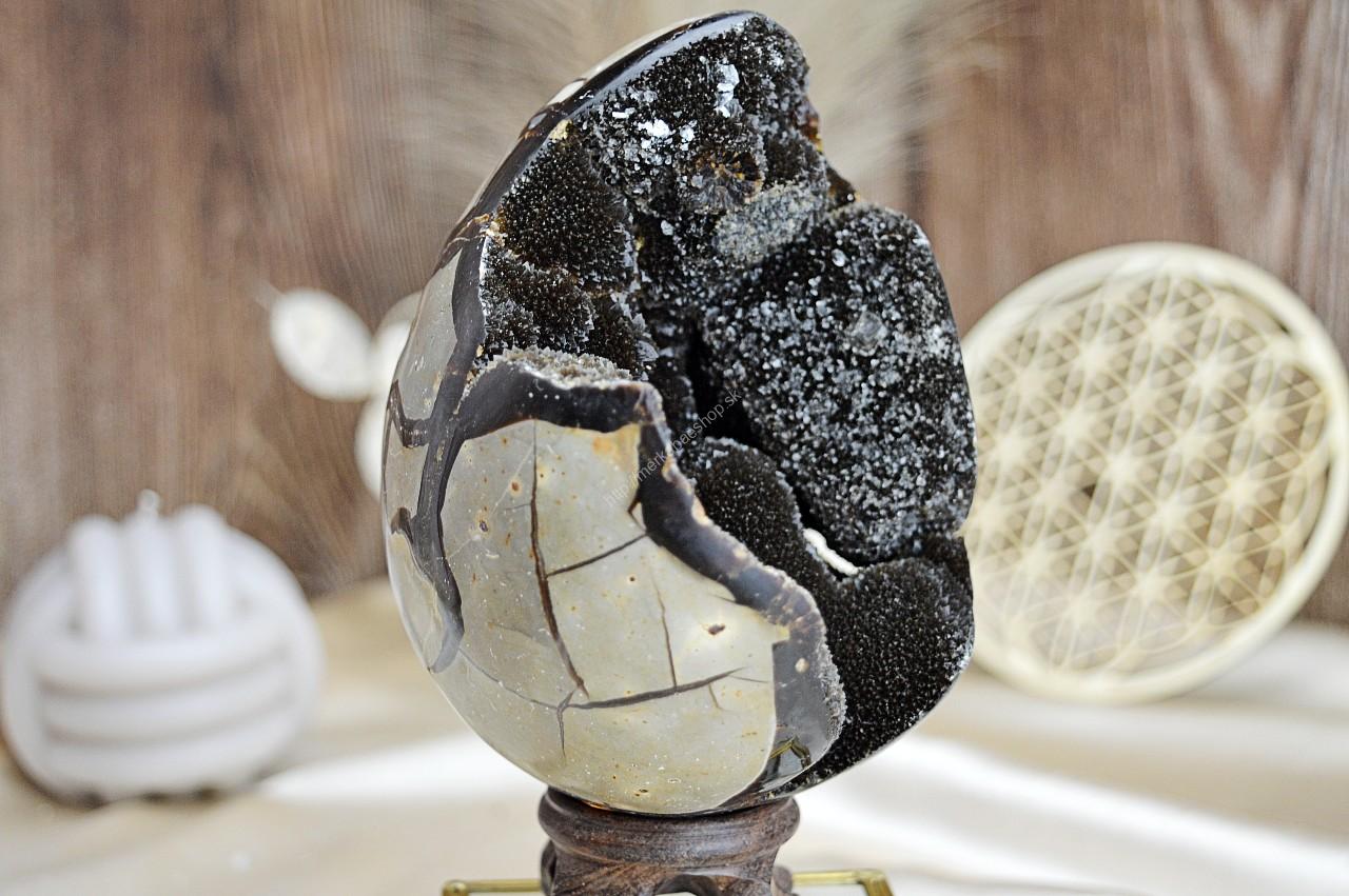 Geóda dračie vajce SEPTÁRIA #4 -1,23kg-Odvaha, Sebaistota, Hojnosť, Ochrana, Premena, Uzemnenie, Solar plexus – Obrázok 4